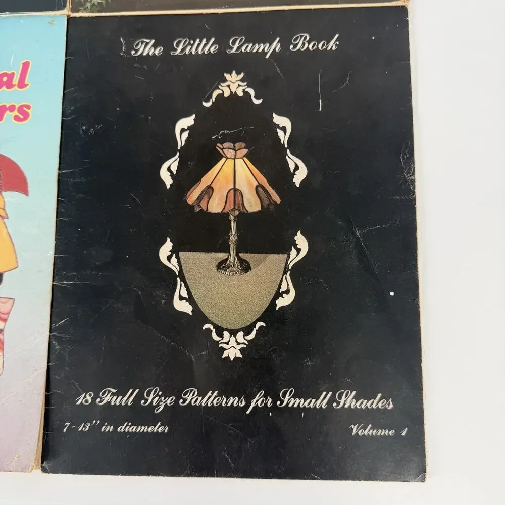 Lot 4 Stained Glass Lamps Terrariums Nature Luciano Miller Vtg Paperback Books